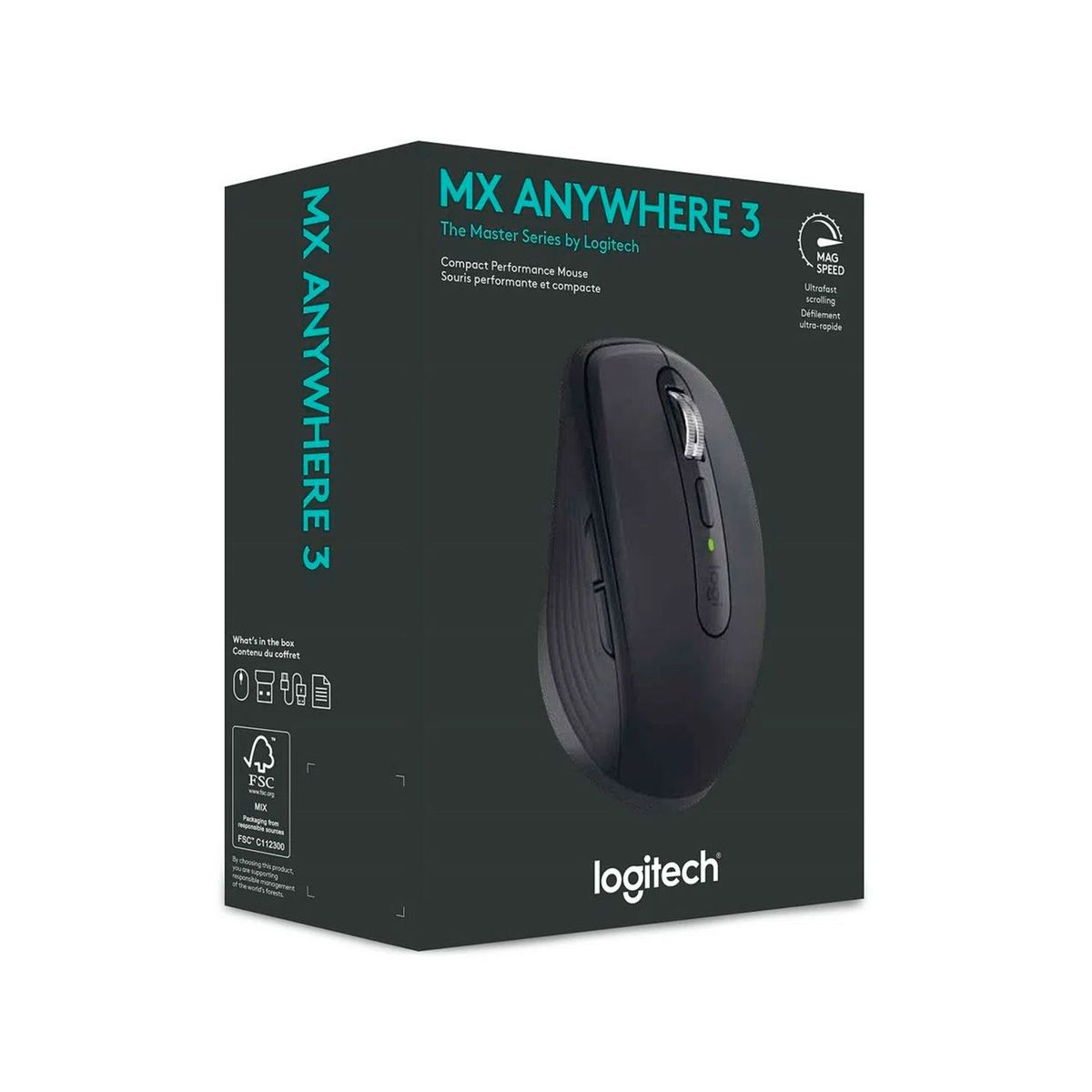 LOGITECH - Mouse Logitech Mx Anywhere 3 Bluetooth Graphite