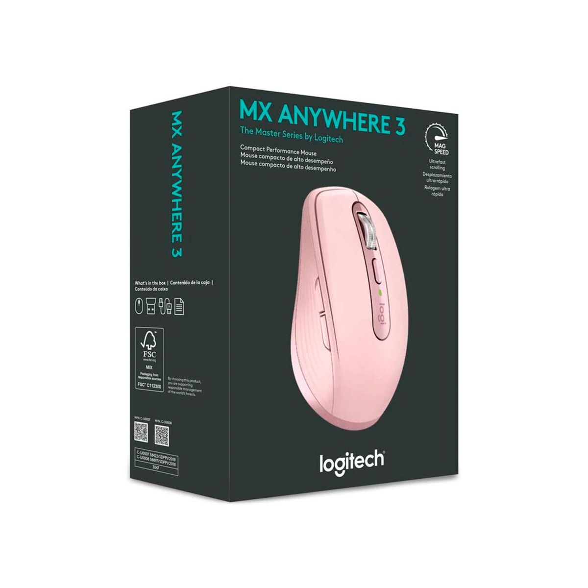 LOGITECH - Mouse Logitech Mx Anywhere 3 Bluetooth Rose