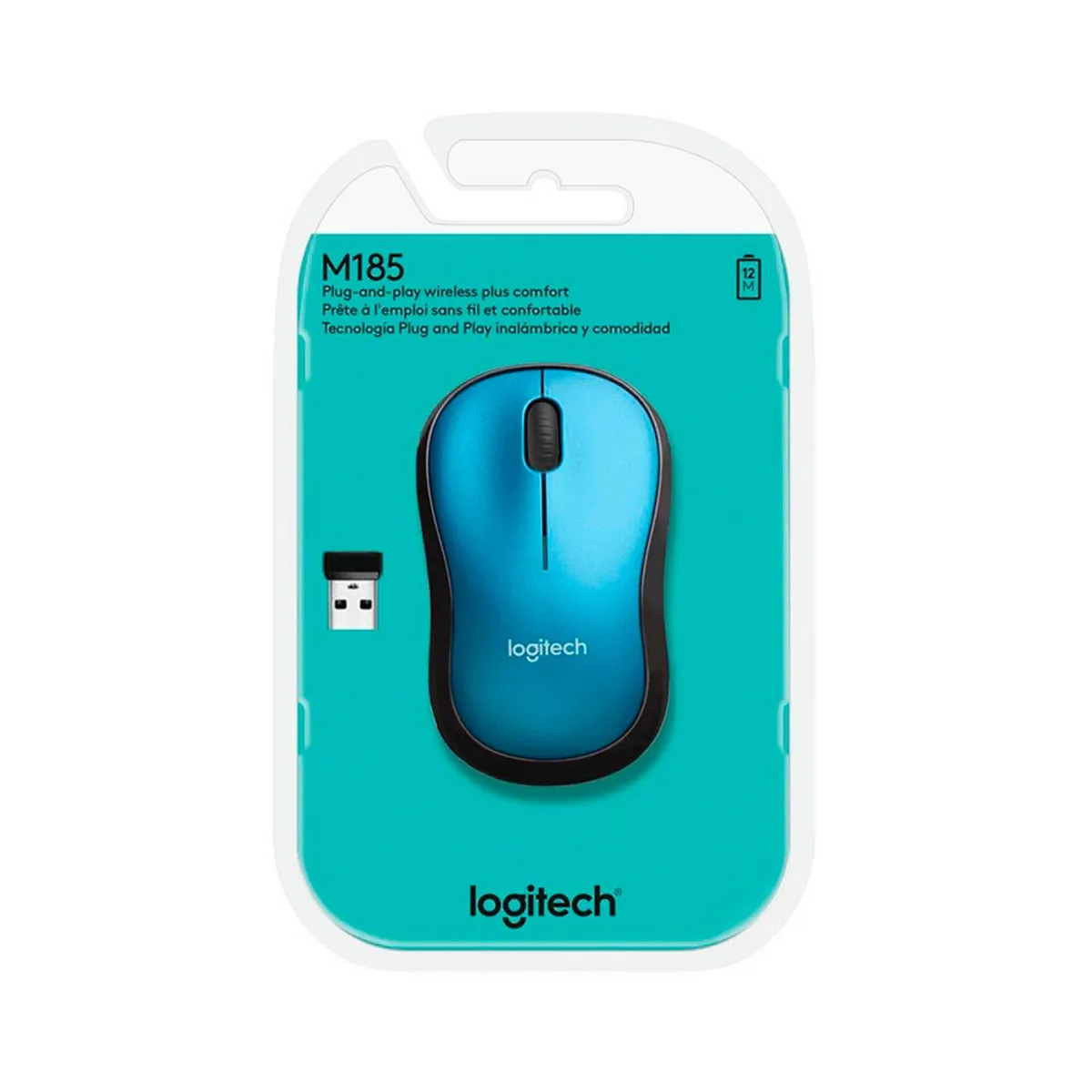 LOGITECH - Mouse Logitech M185 Inalambrico Blue