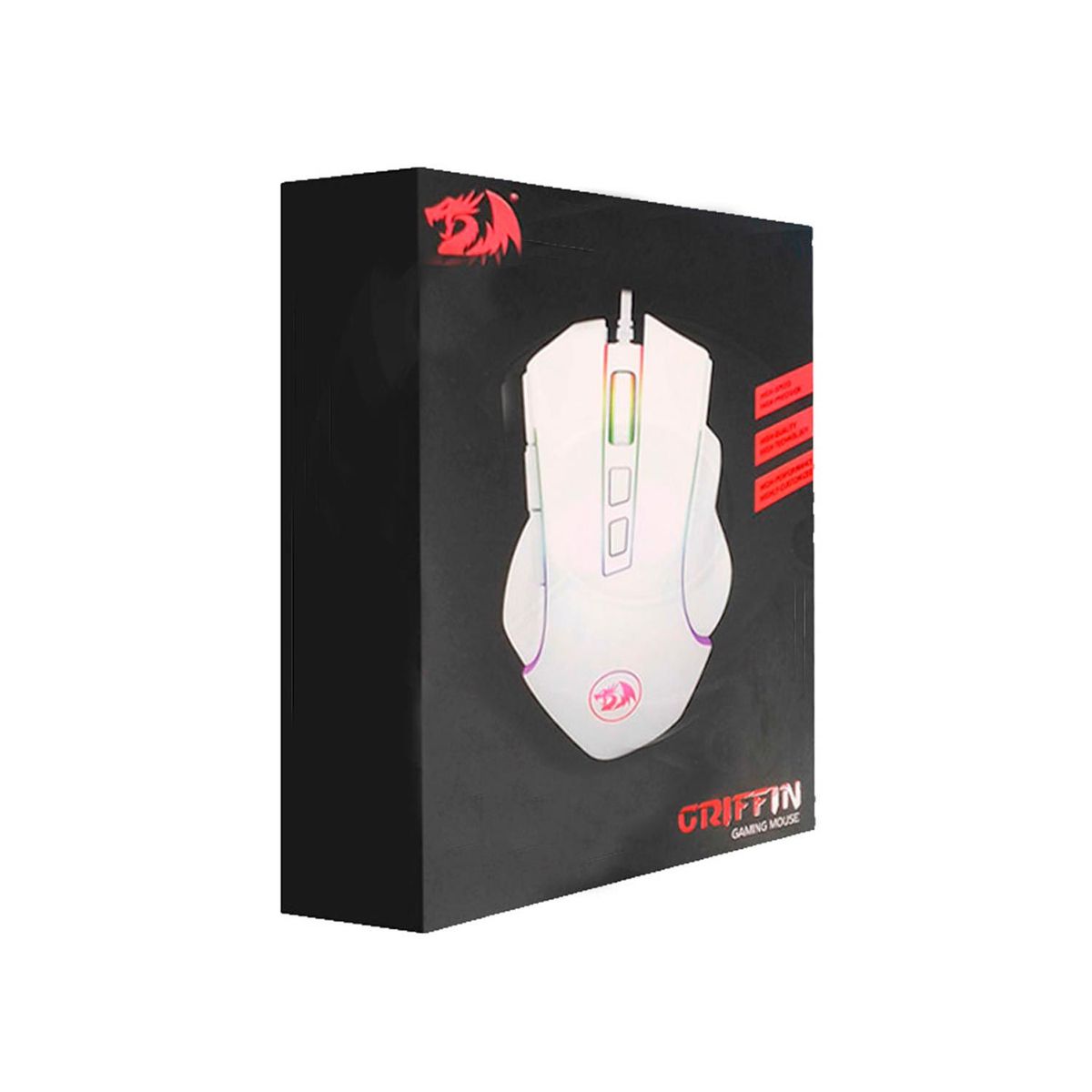 REDRAGON - Mouse Gamer Redragon Griffin M607W White