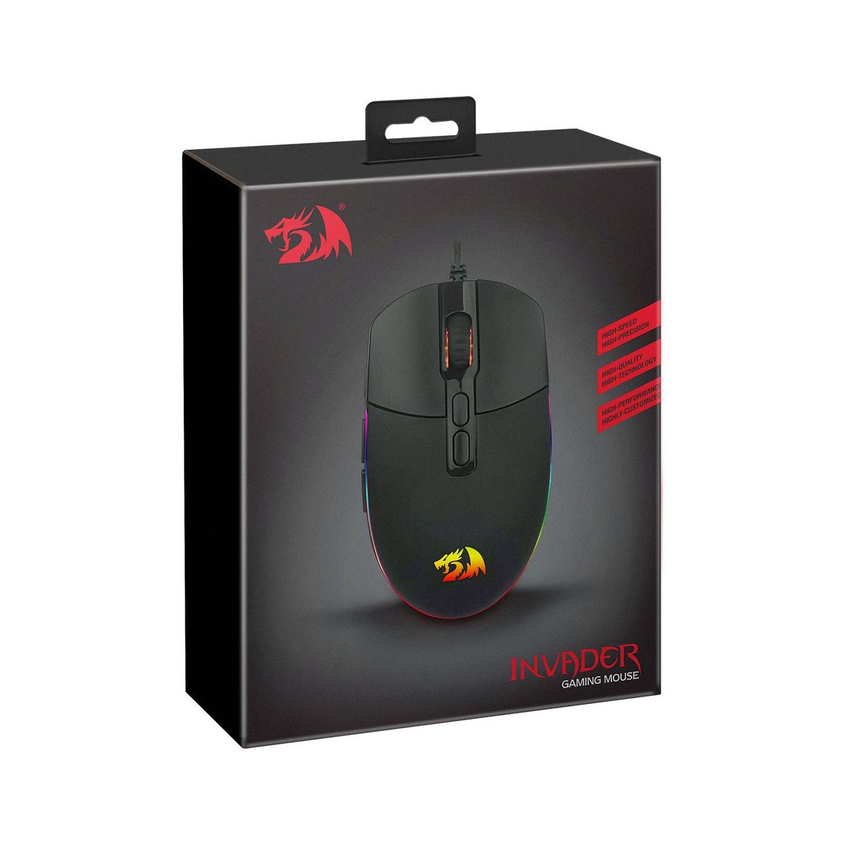 REDRAGON - Mouse Gamer Redragon Invader M719 Black