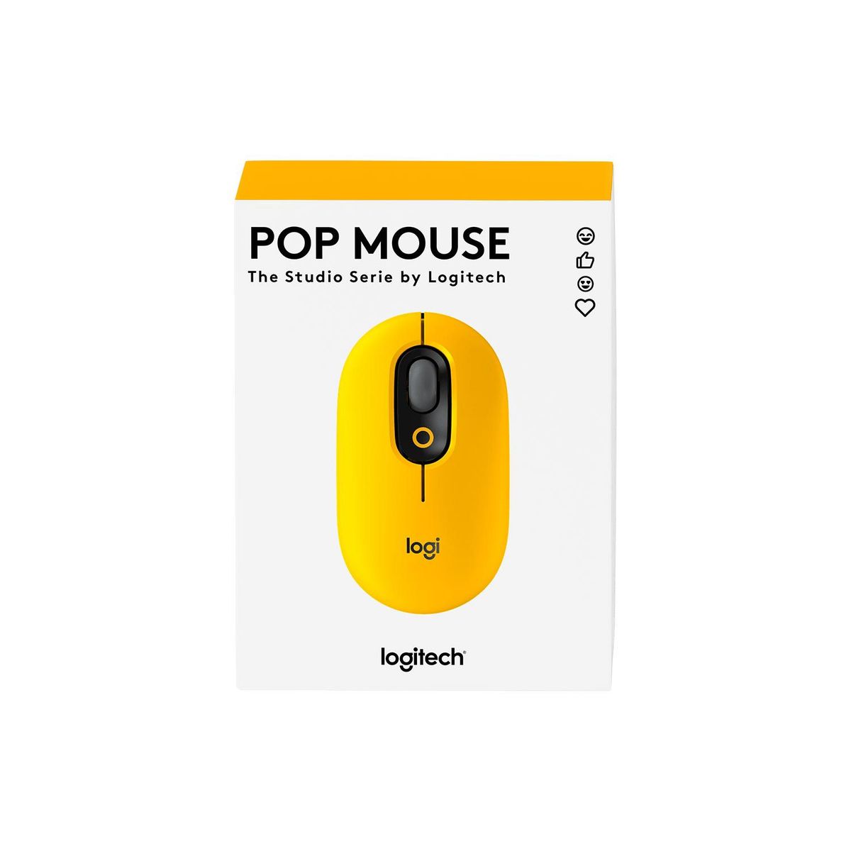 LOGITECH - Mouse Logitech Pop Bluetooth Black Yellow