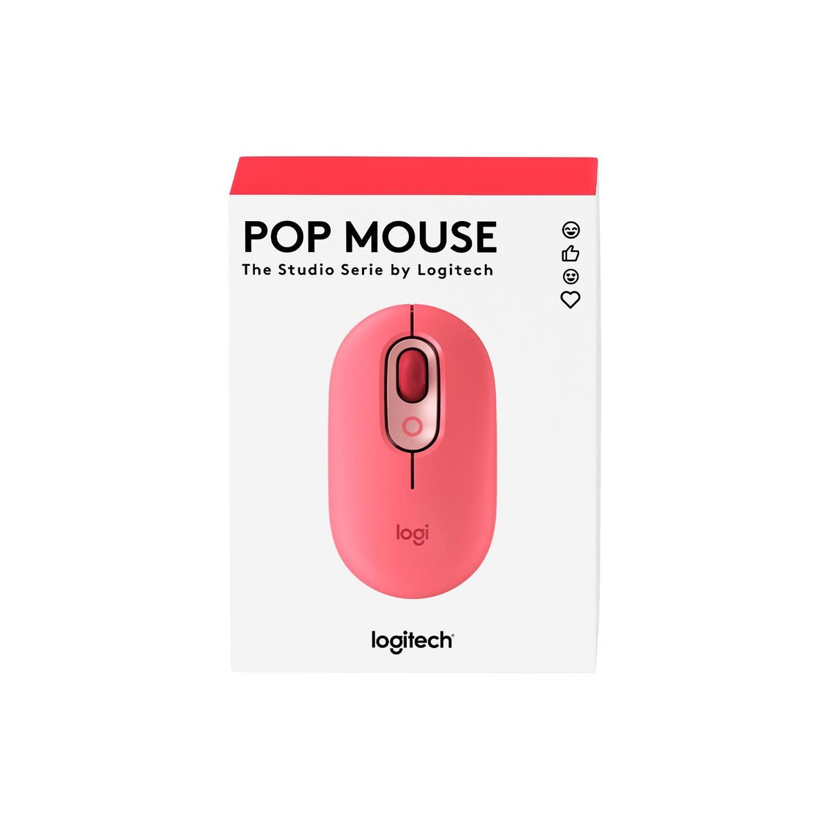 LOGITECH - Mouse Logitech Pop Bluetooth Coral Rosa