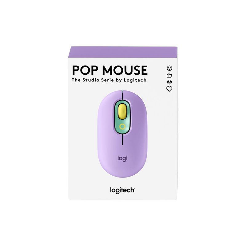 LOGITECH - Mouse Logitech Pop Bluetooth Fresh Vibes LilabGreen