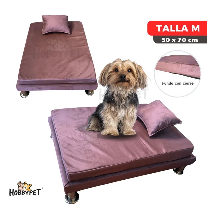 GENERICO - Cama para perro TARIMA DOG - Talla M - Rosado