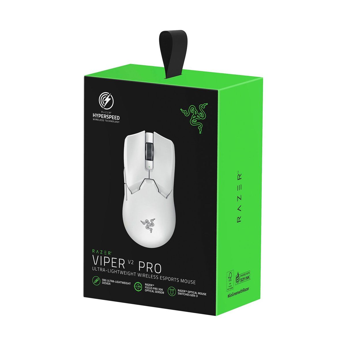 RAZER - Mouse Gamer Razer Hyperspeed Viper V2 Pro Wireless White