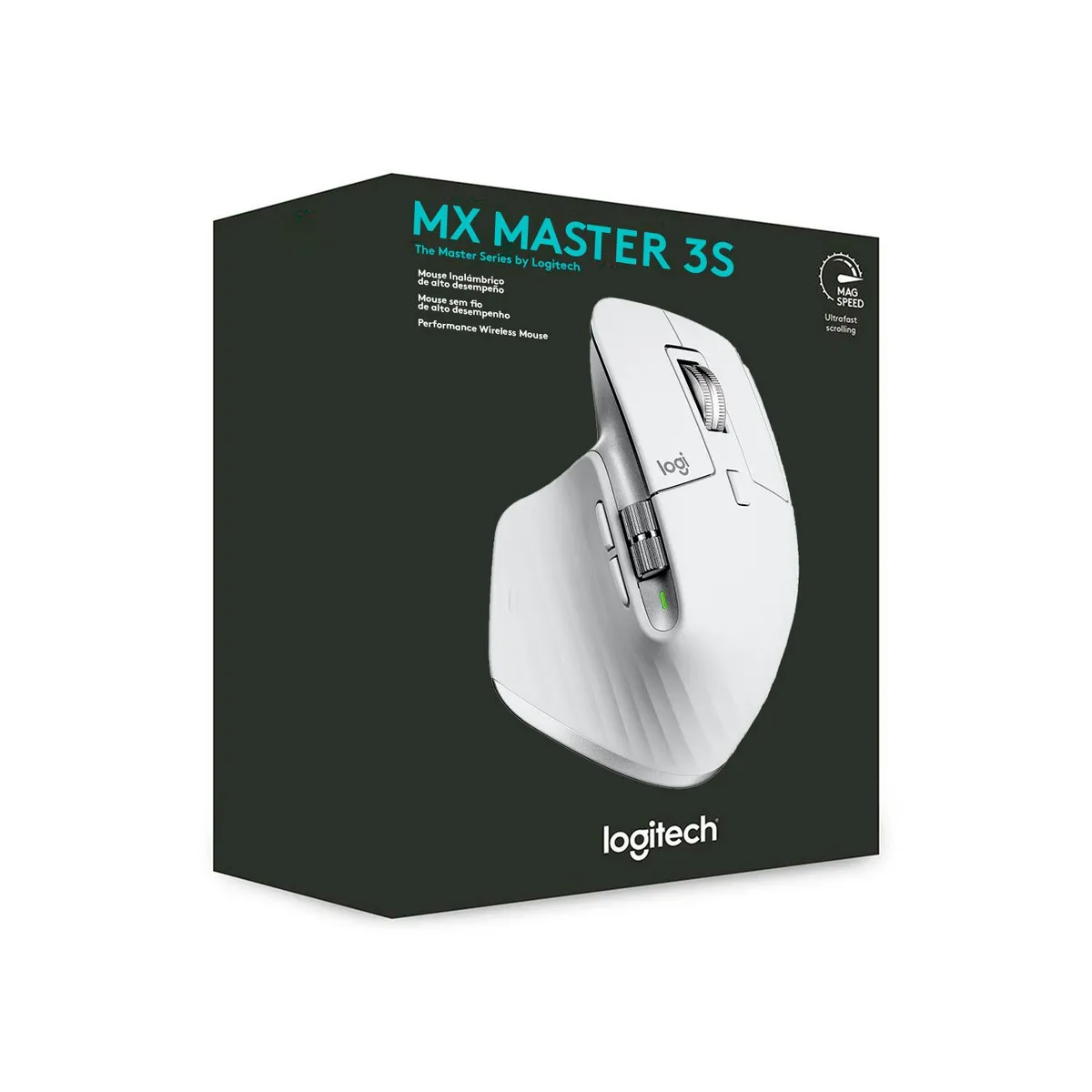 LOGITECH - Mouse Logitech Mx Master 3S Wireless 8K USB-C Pale Grey