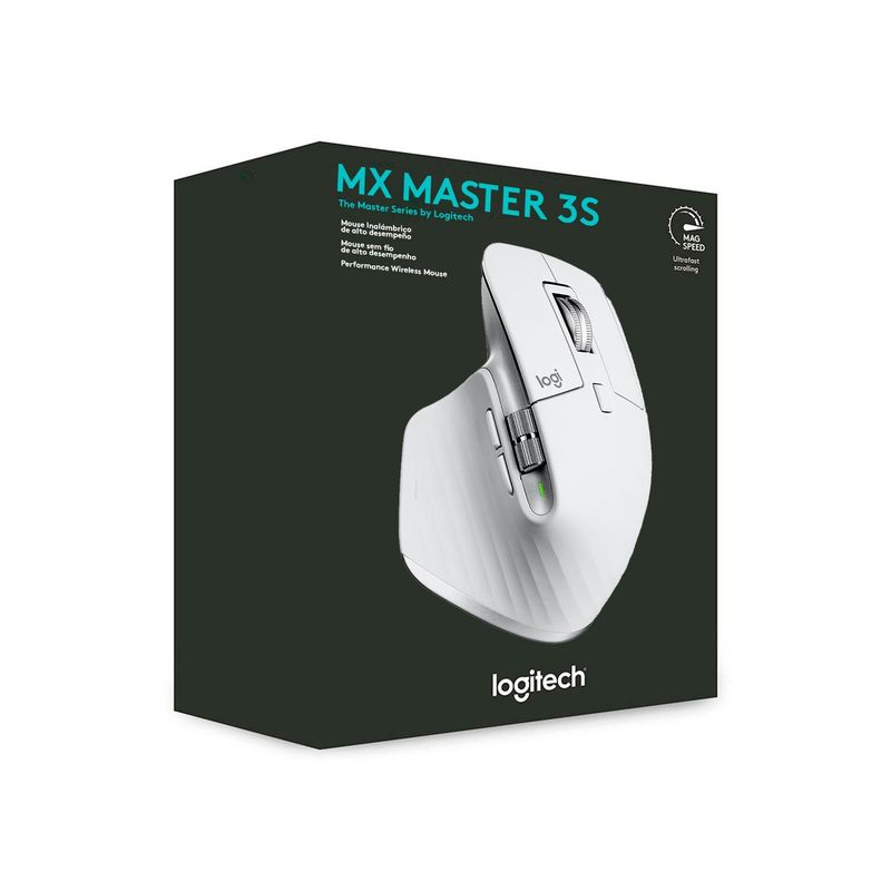LOGITECH - Mouse Logitech Mx Master 3S Wireless 8K USB-C Pale Grey