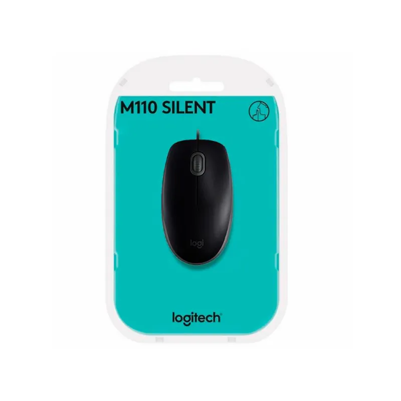 LOGITECH - Mouse Logitech M110 Silent Optico Usb Black