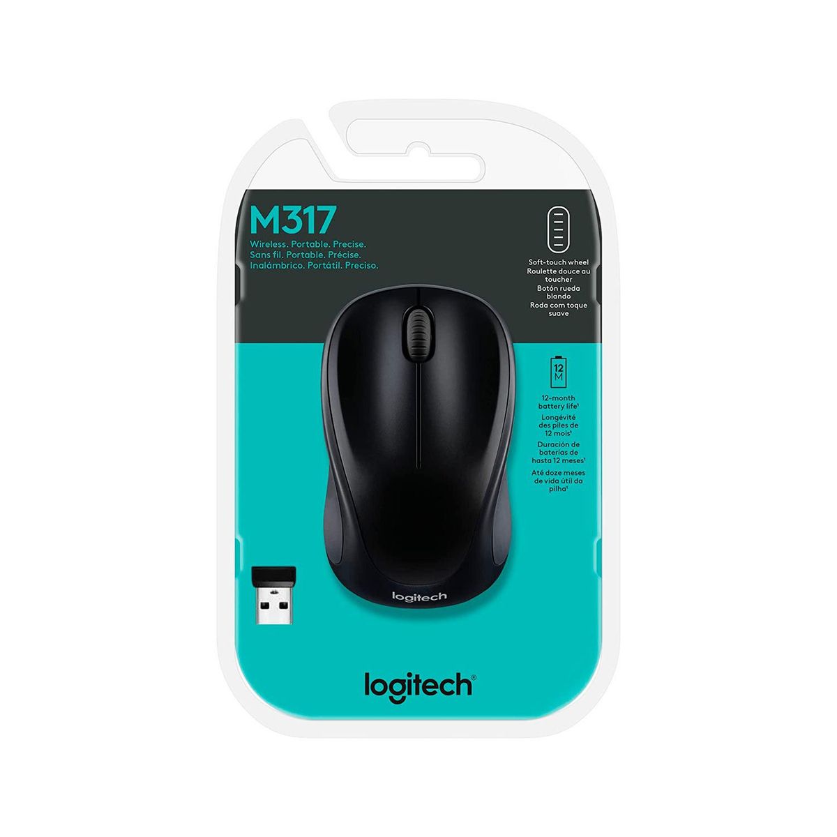 LOGITECH - Mouse Logitech M317 Wireless Black