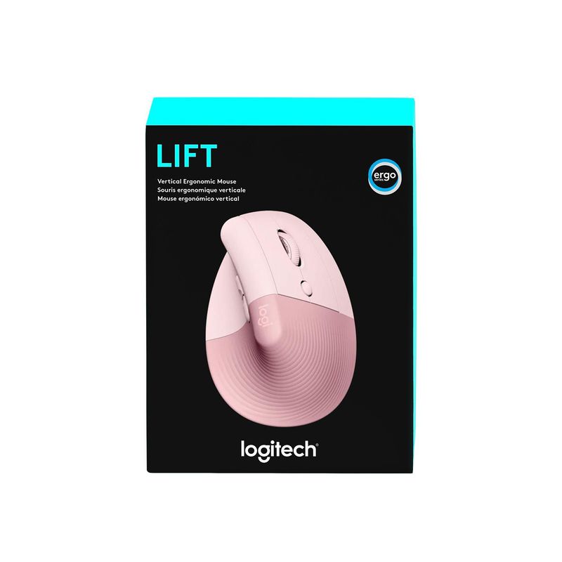 LOGITECH - Mouse Logitech Lift Vertical Wireless/Bt Rose