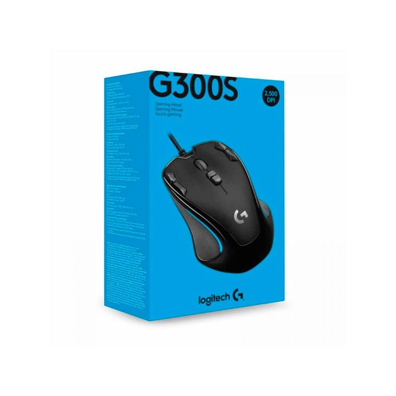LOGITECH - Mouse Gamer Logitech G300S Optical Usb Black