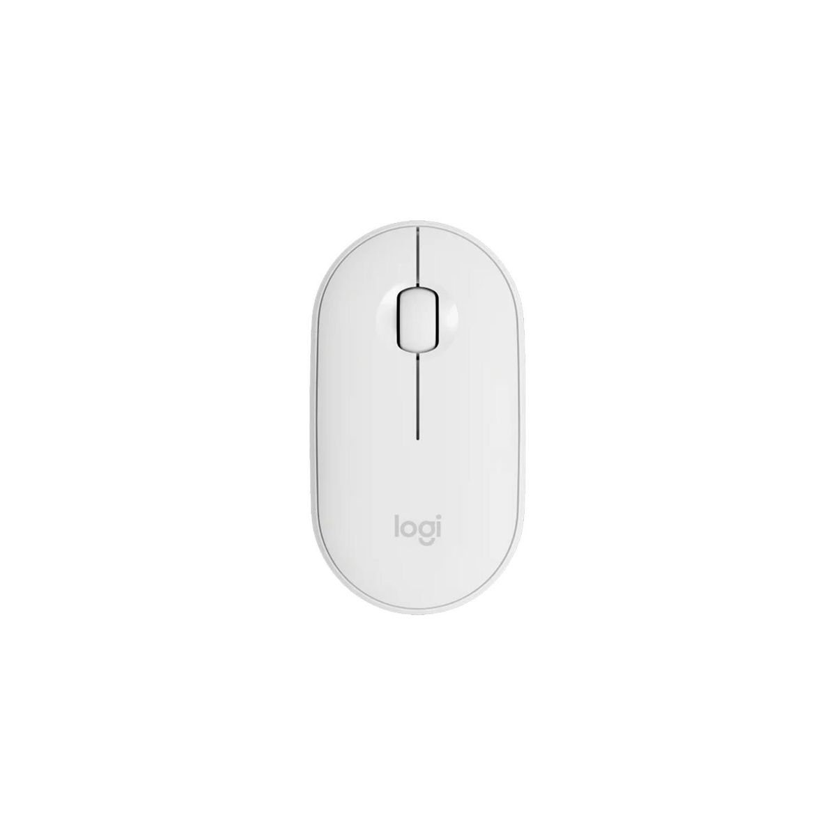 LOGITECH - Mouse Logitech Pebble M350 Silent Wireless/Bluetooth White