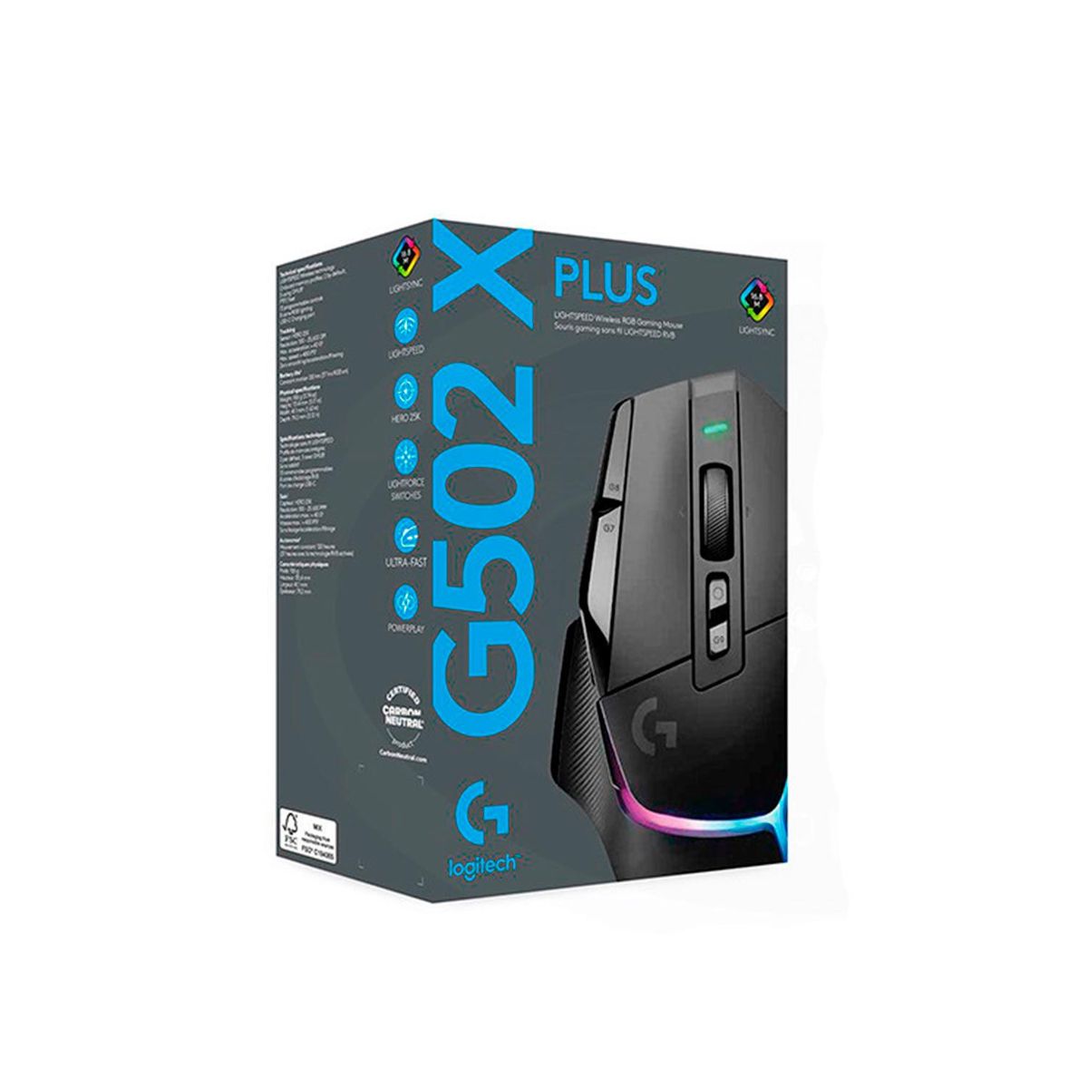 LOGITECH - Mouse Gamer Logitech G502 Xplus Lightpeed Wireless Rgb Gaming Black