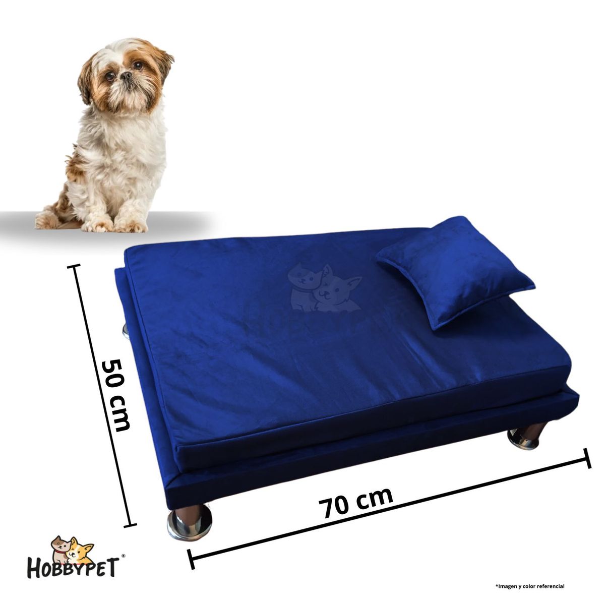 GENERICO - Cama para perro TARIMA DOG - Talla M - Azul