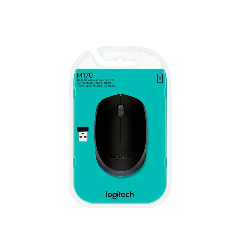 LOGITECH - Mouse Logitech M170 Wireless Black