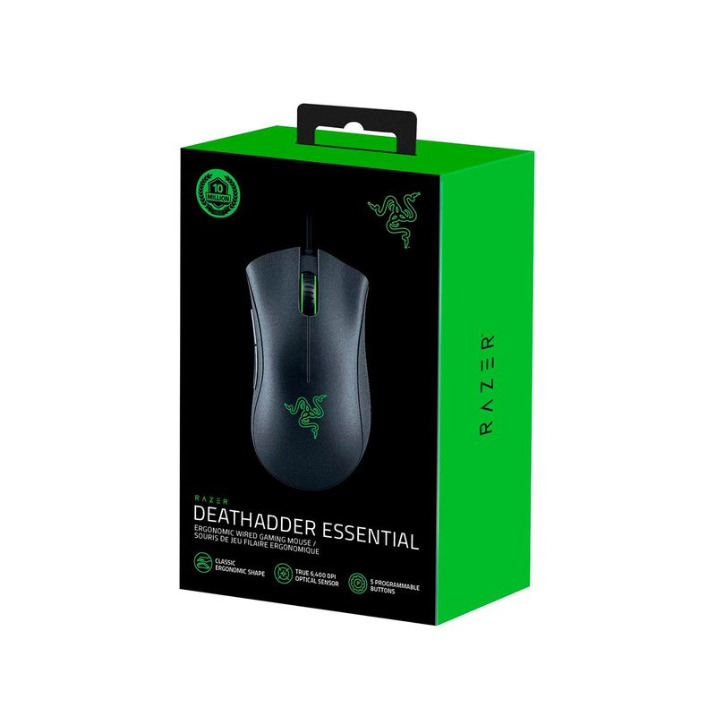 RAZER - Mouse Razer Deathadder Essential 6400 Dpi-Black