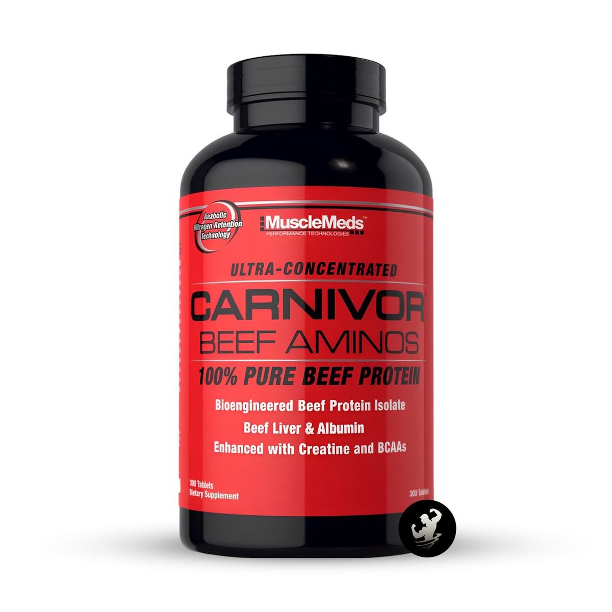 MUSCLEMEDS - CARNIVOR BEEF AMINOS 300 TABLETAS