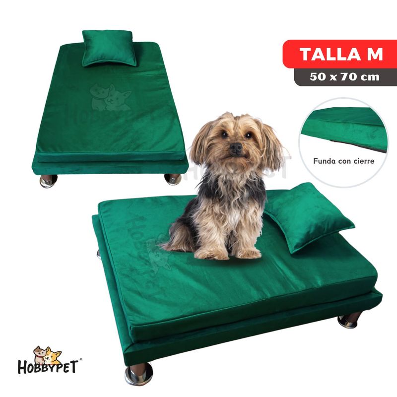 GENERICO - Cama para perro TARIMA DOG - Talla M - Verde