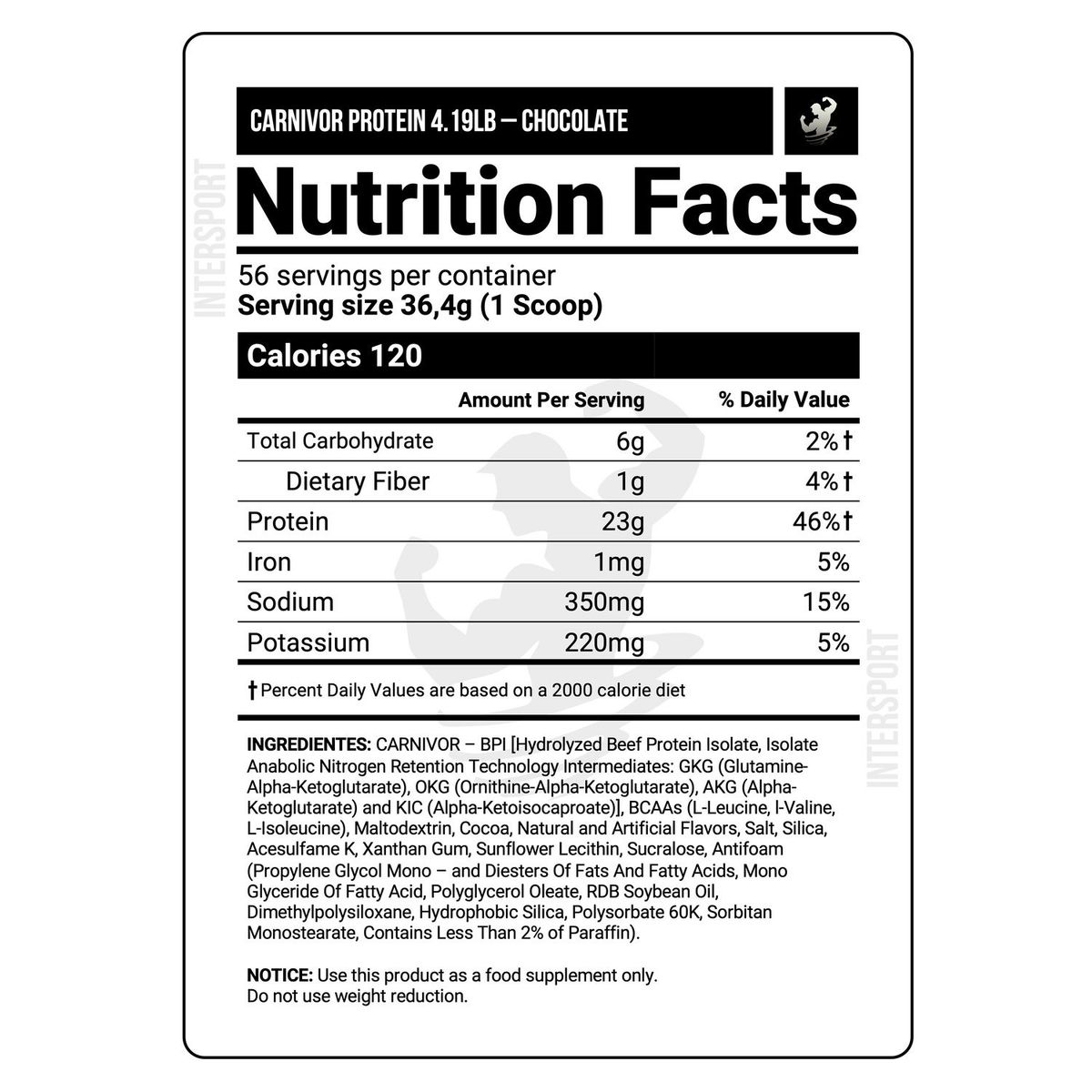 MUSCLEMEDS - Carnivor Protein 419lbs - Chocolate