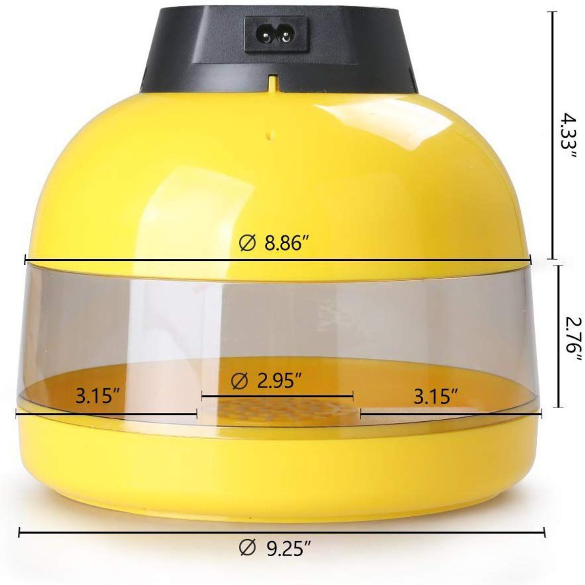 GENERICO - Mini Incubadora LED de 10 Huevos Digital LED
