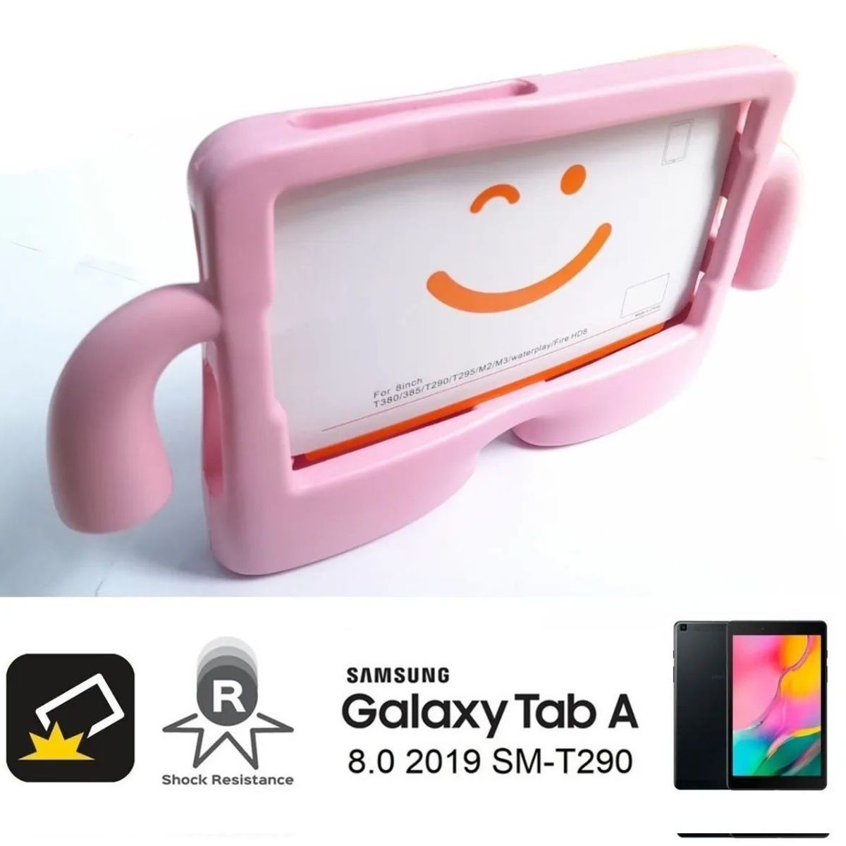 GENERICO - Funda Protector para Samsung Tab A 8.0 SM-T290 para Niños Anti Golpes