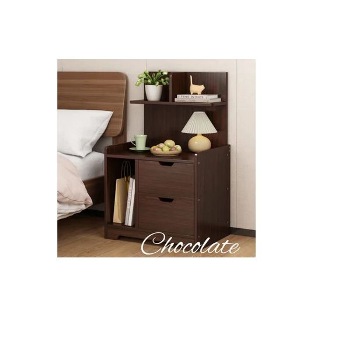 GENERICO - VELADOR ALEXANDRA - LA CASA DEL MUEBLERO - CHOCOLATE