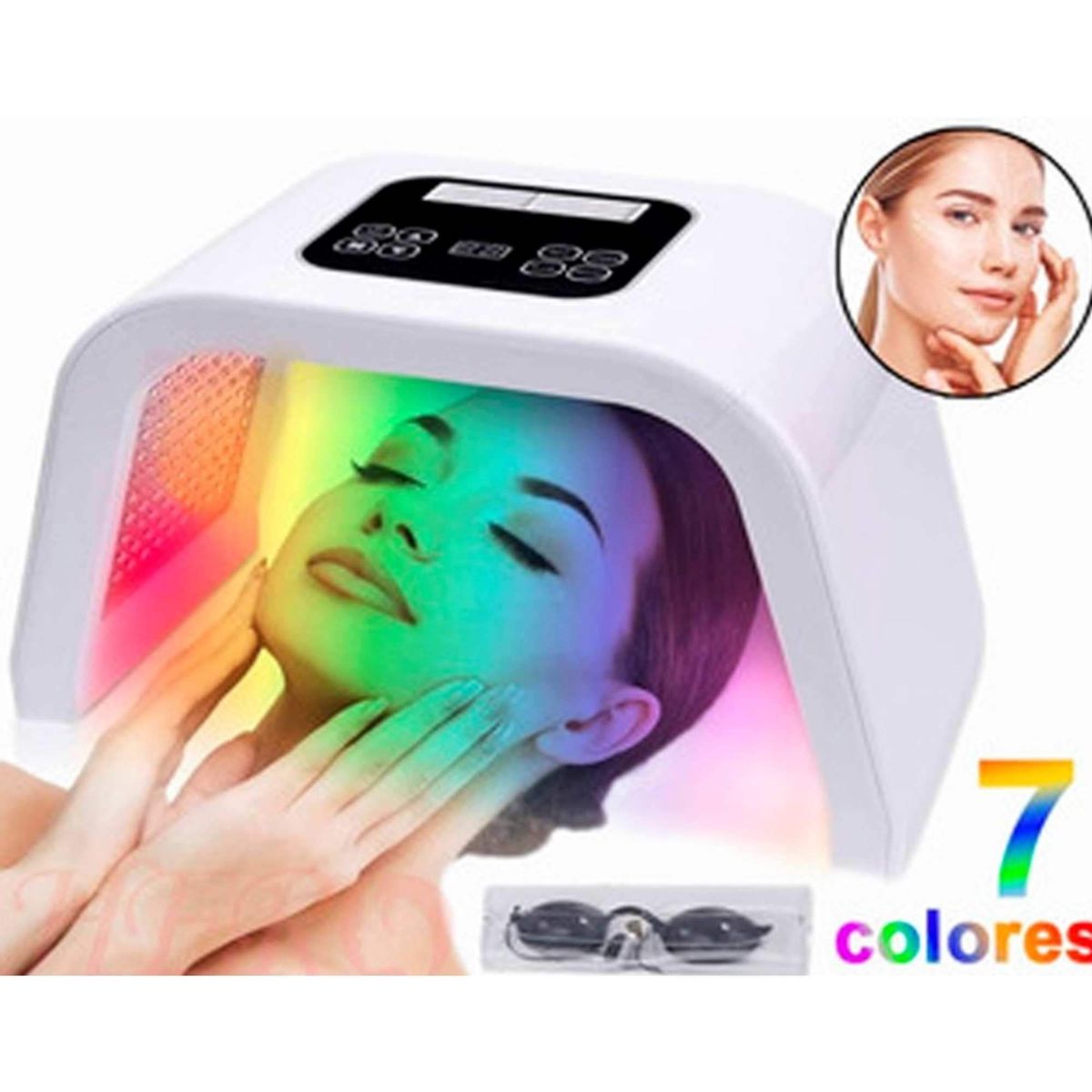 GENERICO - Máquina Facial De Máscara Luz Led 7 Colores