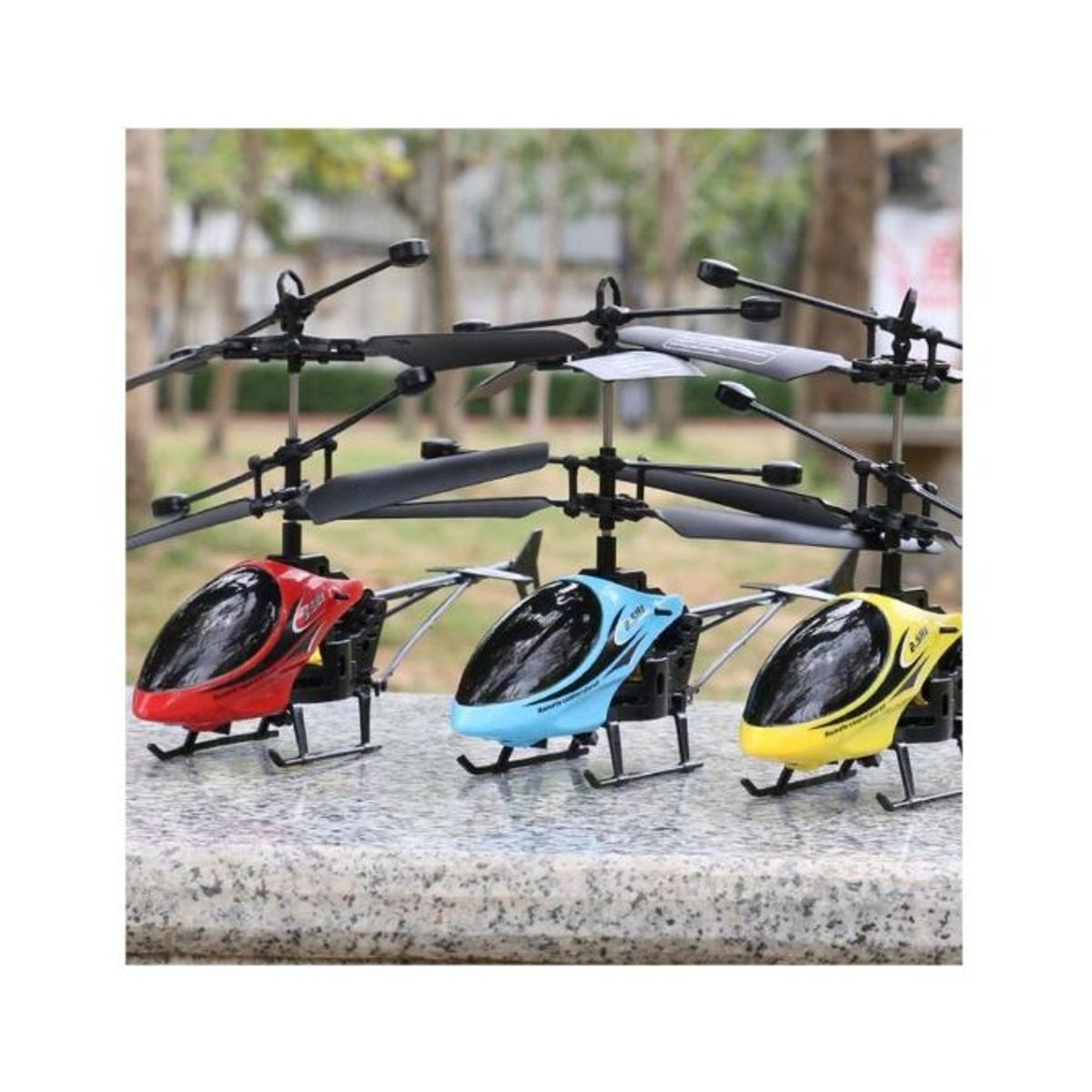 GENERICO - Helicoptero volador con sensor de movimiento