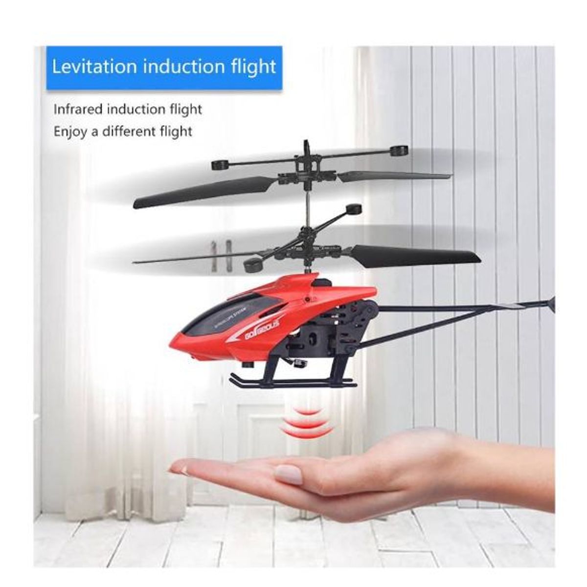 GENERICO - Helicoptero volador con sensor de movimiento