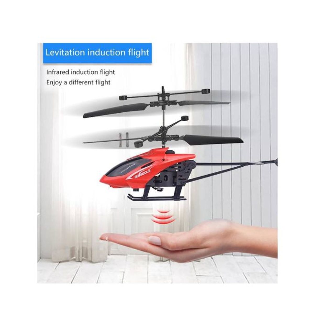 GENERICO - Helicoptero volador con sensor de movimiento