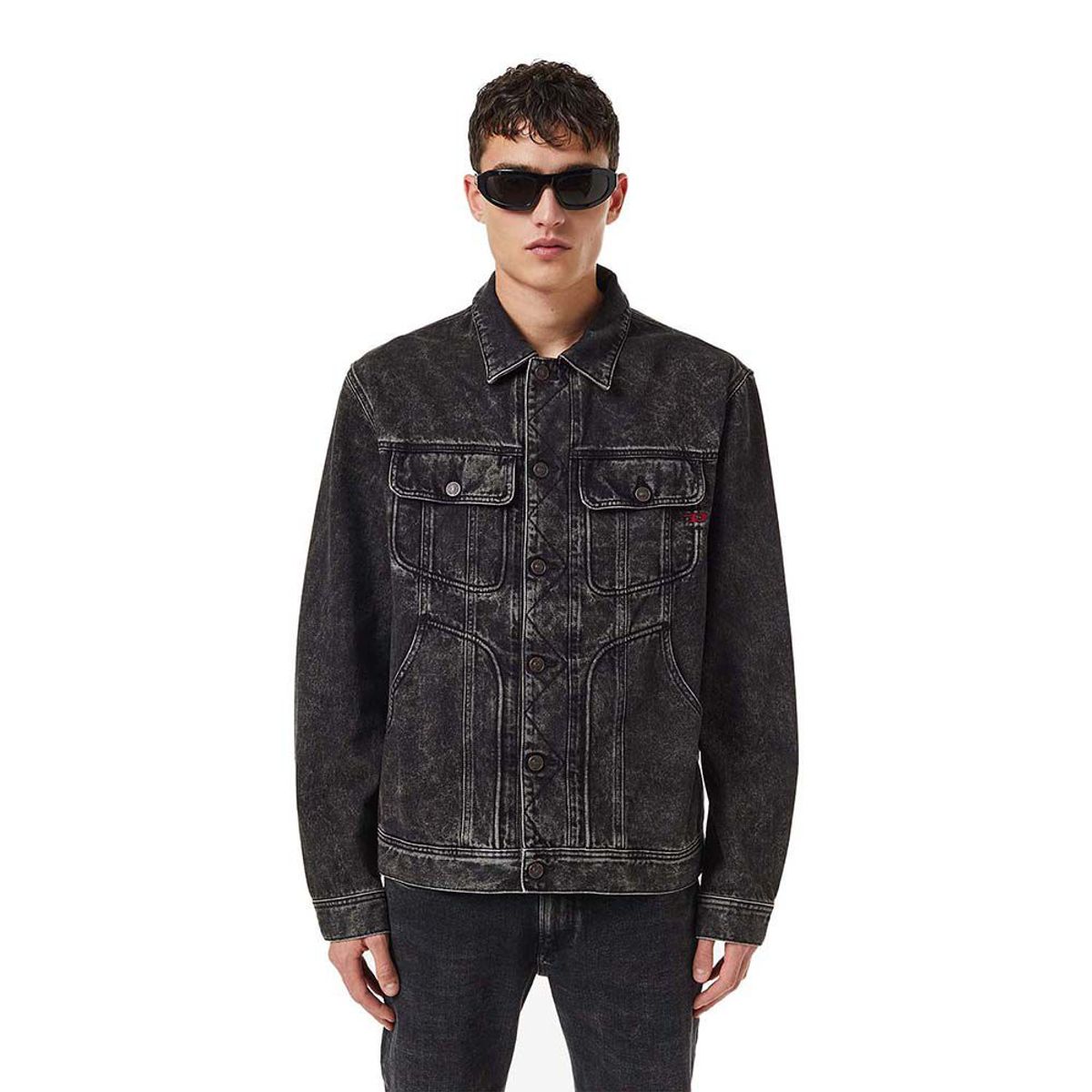 DIESEL - Casaca Diesel D-Riley Gray Denim Unisex