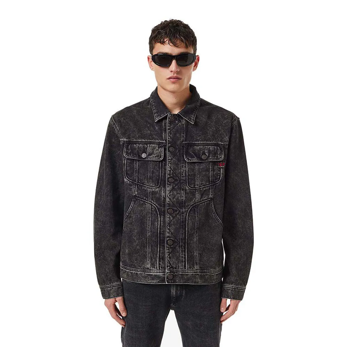 DIESEL - Casaca Diesel D-Riley Gray Denim Unisex