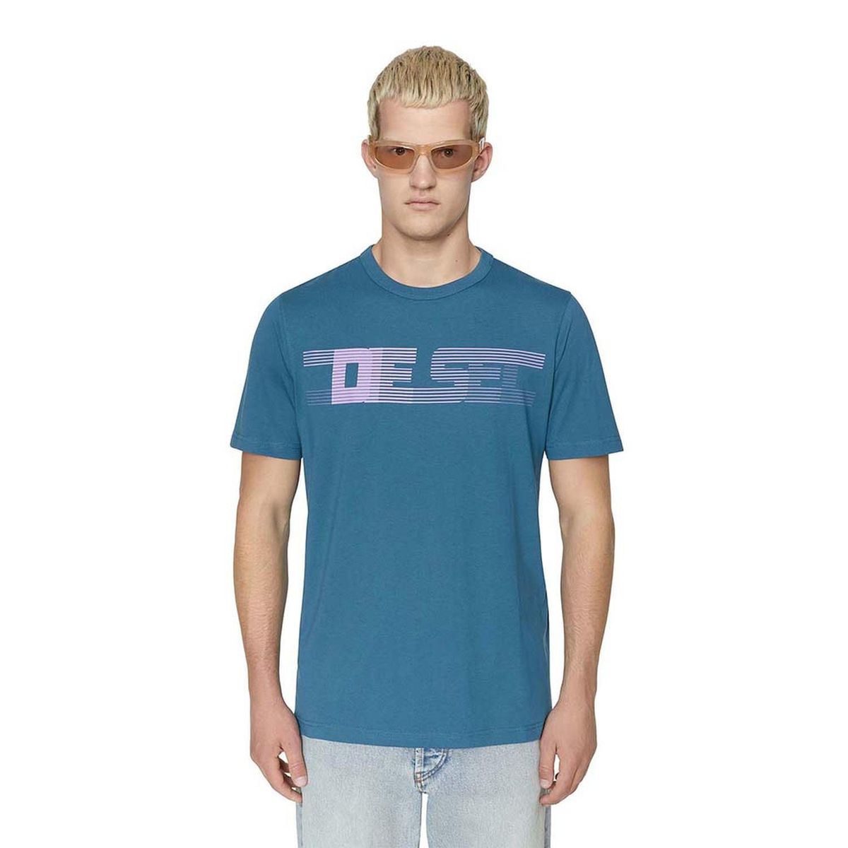 DIESEL - Polo Diesel T-Just-E19 T-Shirt Blue Hombre
