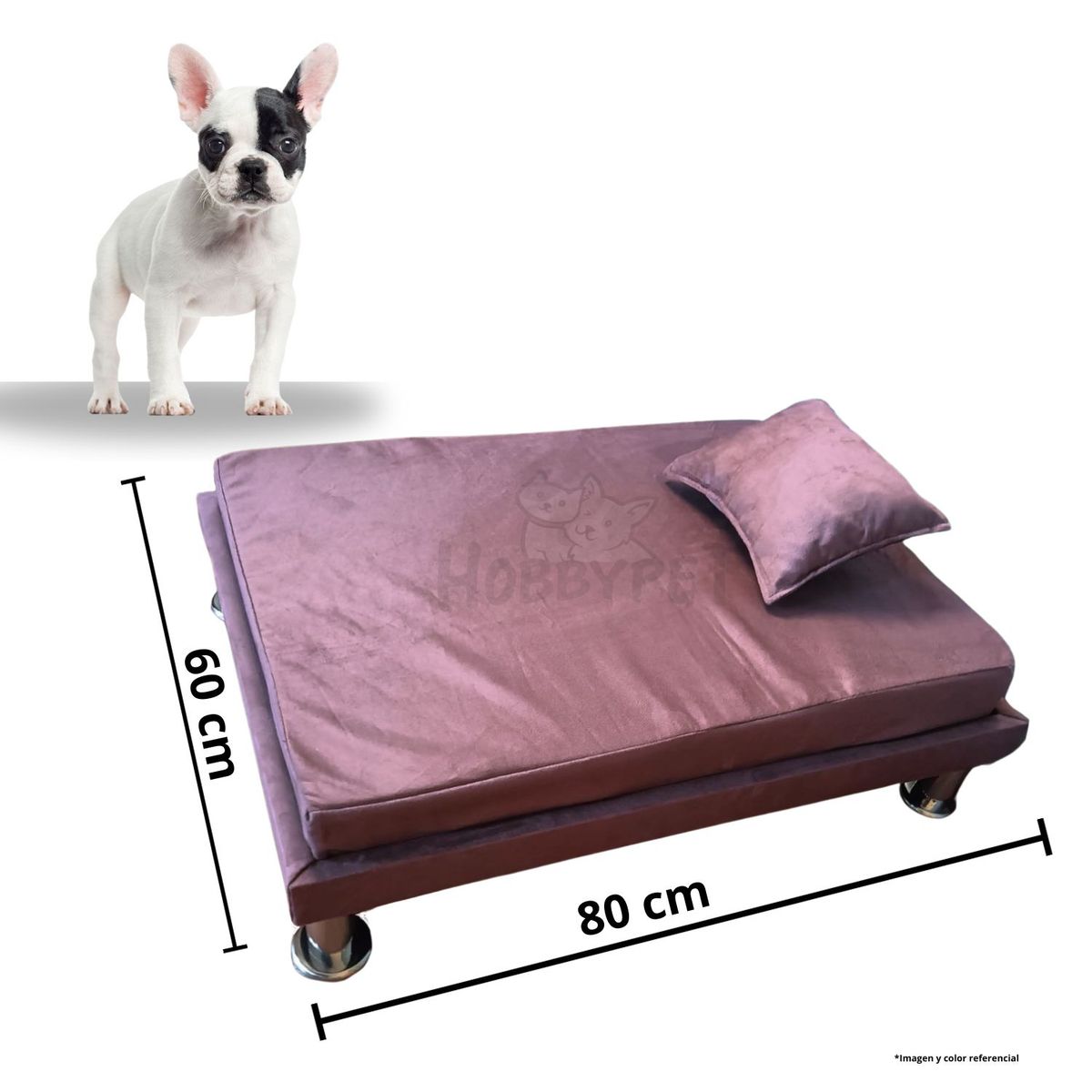 GENERICO - ama para perro TARIMA DOG - Talla L - Rosado