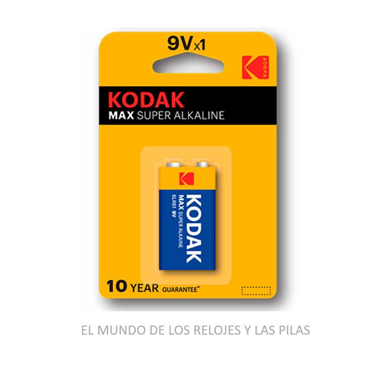 KODAK - BATERIA KODAK MAX 9V SUPER ALKALINE