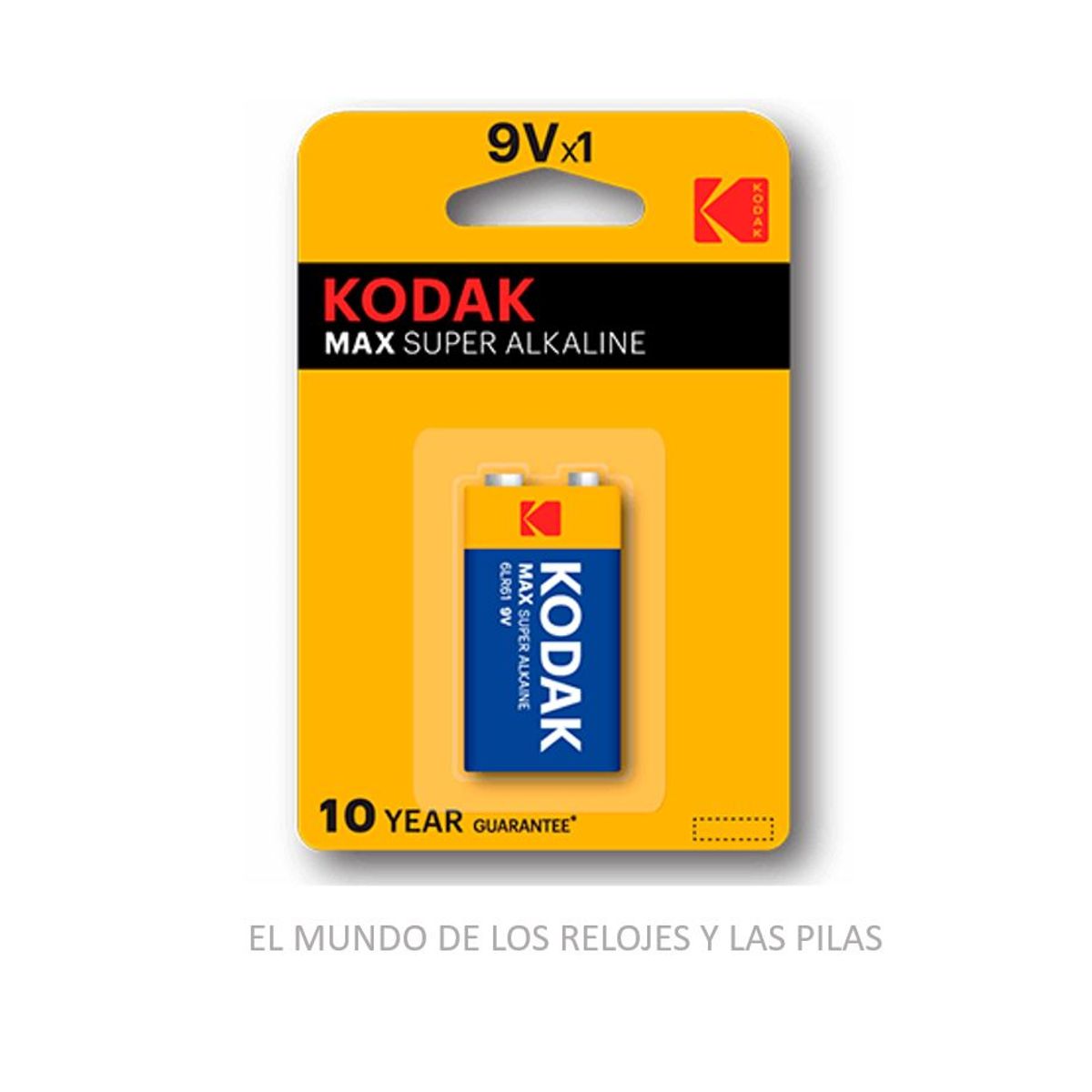 KODAK - BATERIA KODAK MAX 9V SUPER ALKALINE