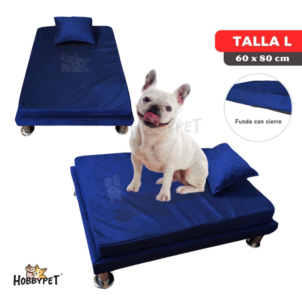 GENERICO - Cama para perro TARIMA DOG - Talla L - Azul