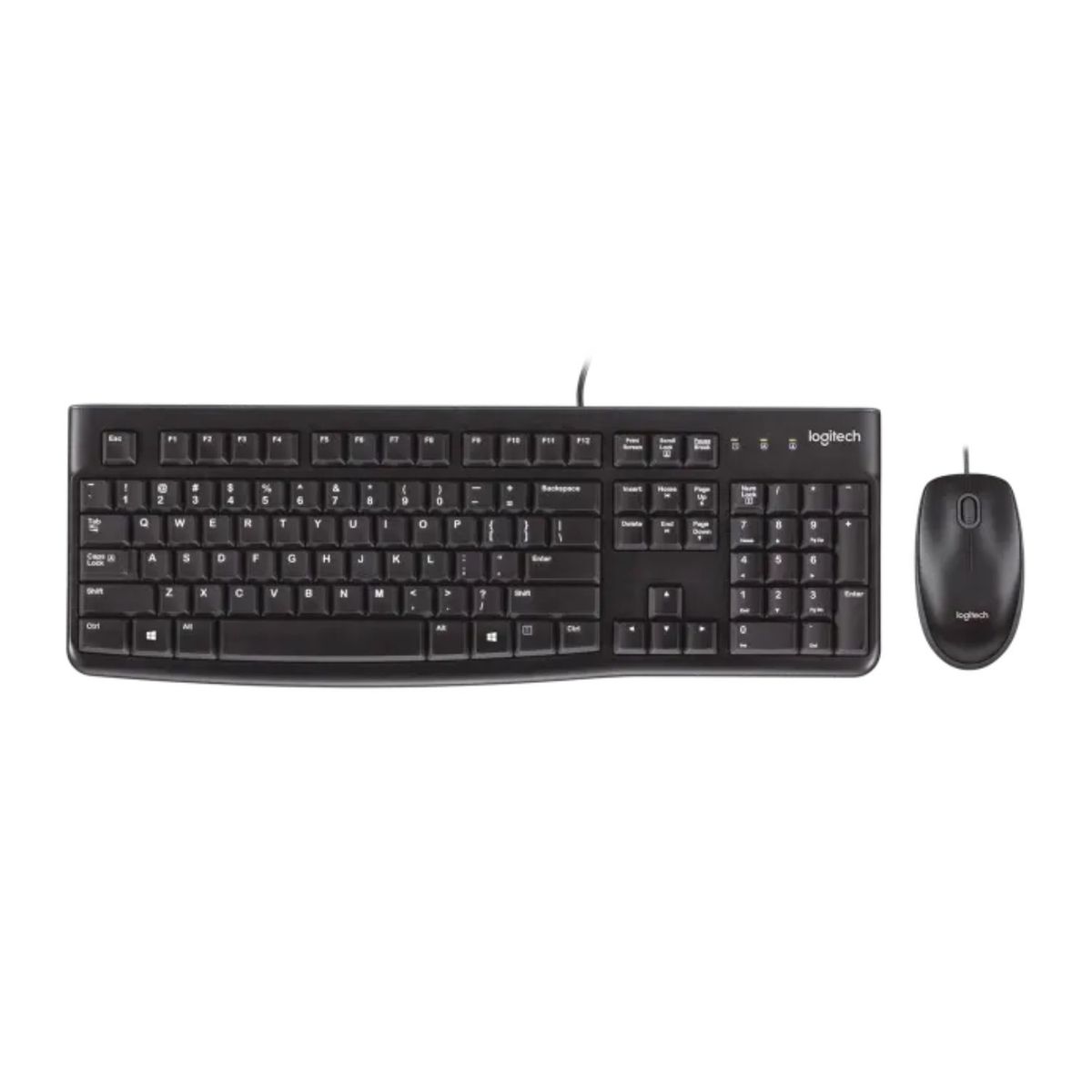 LOGITECH - Combo Teclado y Mouse con Cable MK120 Usb Español