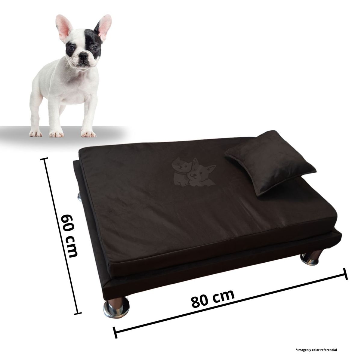 GENERICO - Cama para perro TARIMA DOG - Talla L - Negro