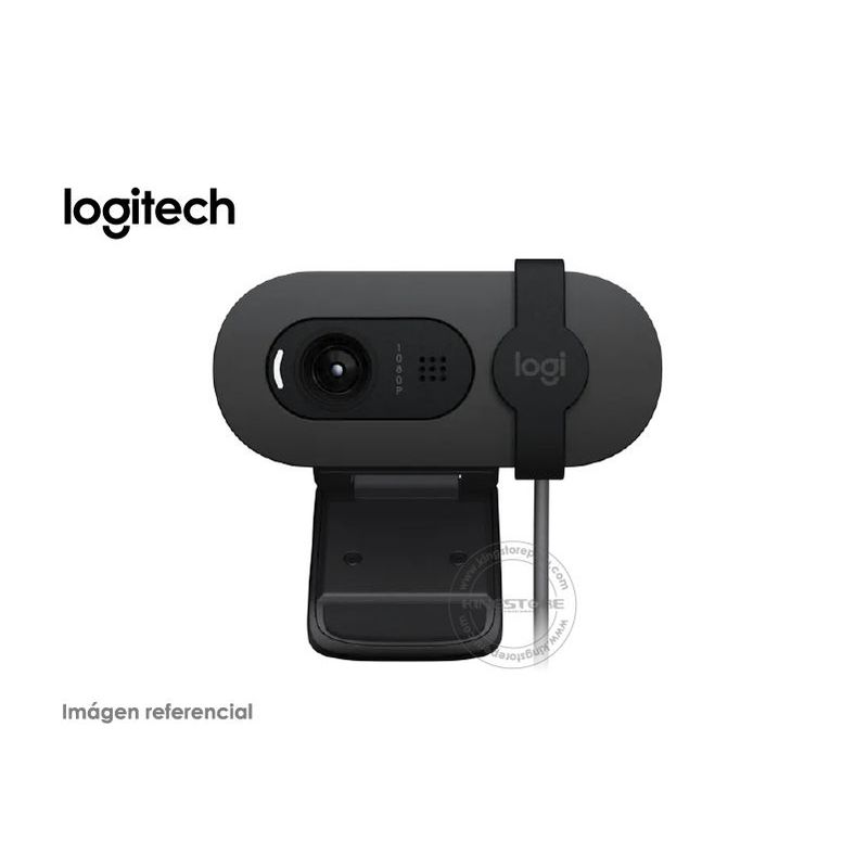 LOGITECH - Camara Web Logitech BRIO 100 FHD 1080P USB-A Grafito