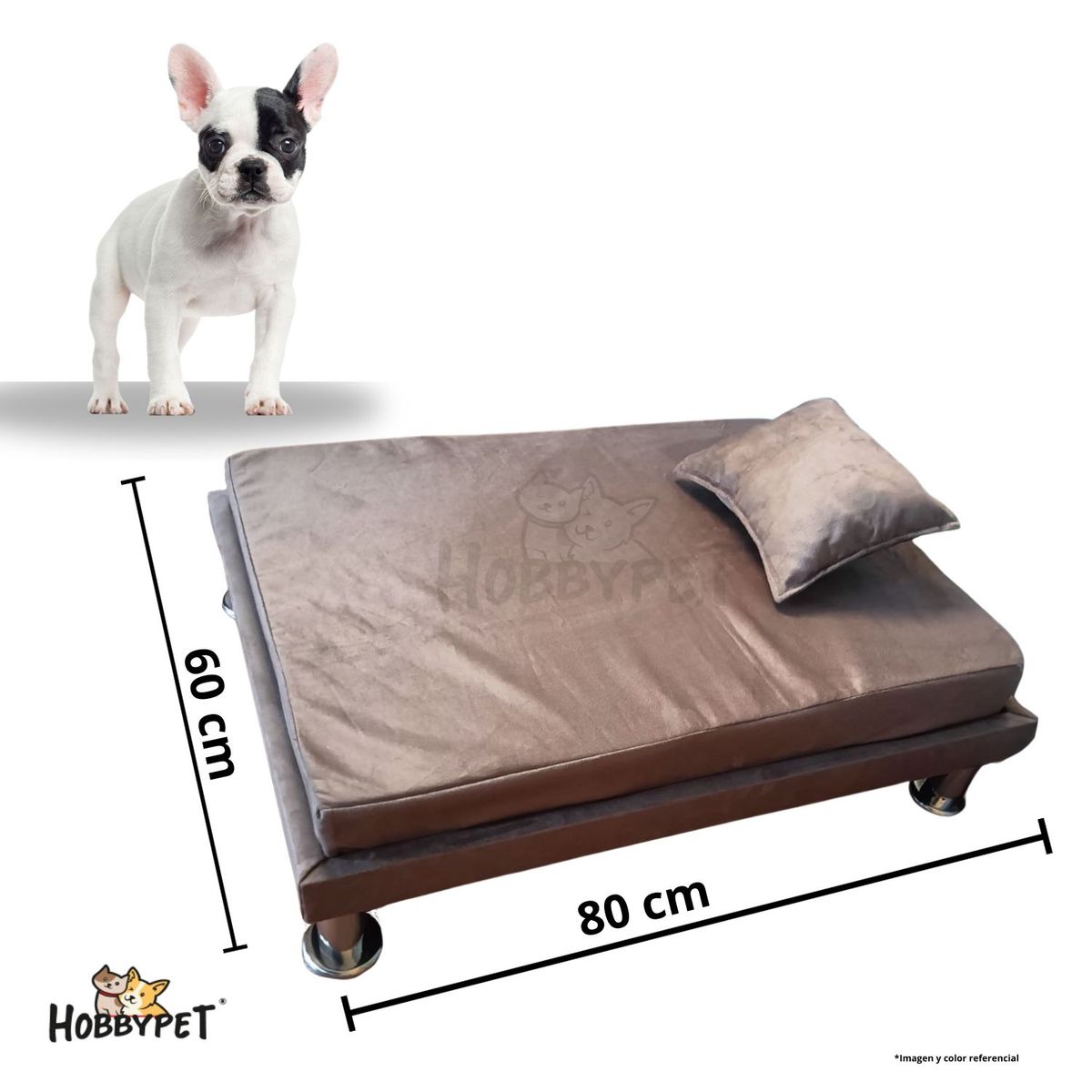 GENERICO - Cama para perro TARIMA DOG - Talla L - Beige