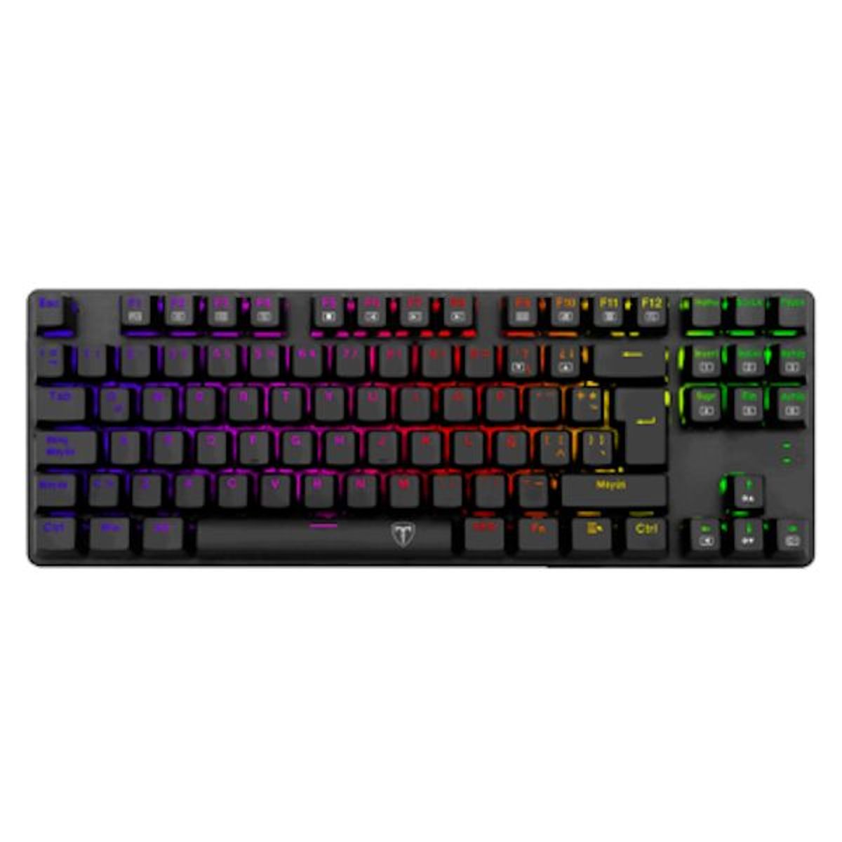 T-DAGGER - TECLADO MECANICO T-DAGGER BORA BLACK RGB ESPAÑOL T-TGK315 SWITCH RED
