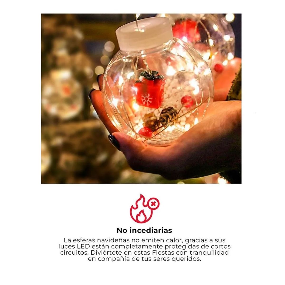 GENERICO - Luces de Navidad Led Guirnalda Modelo de Bombillo con Figuras