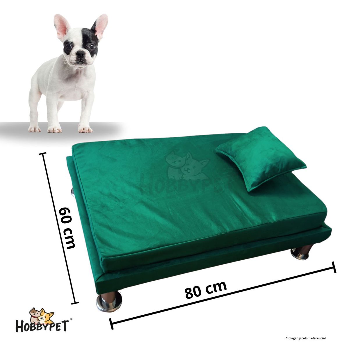 GENERICO - Cama para perro TARIMA DOG - Talla L - Verde