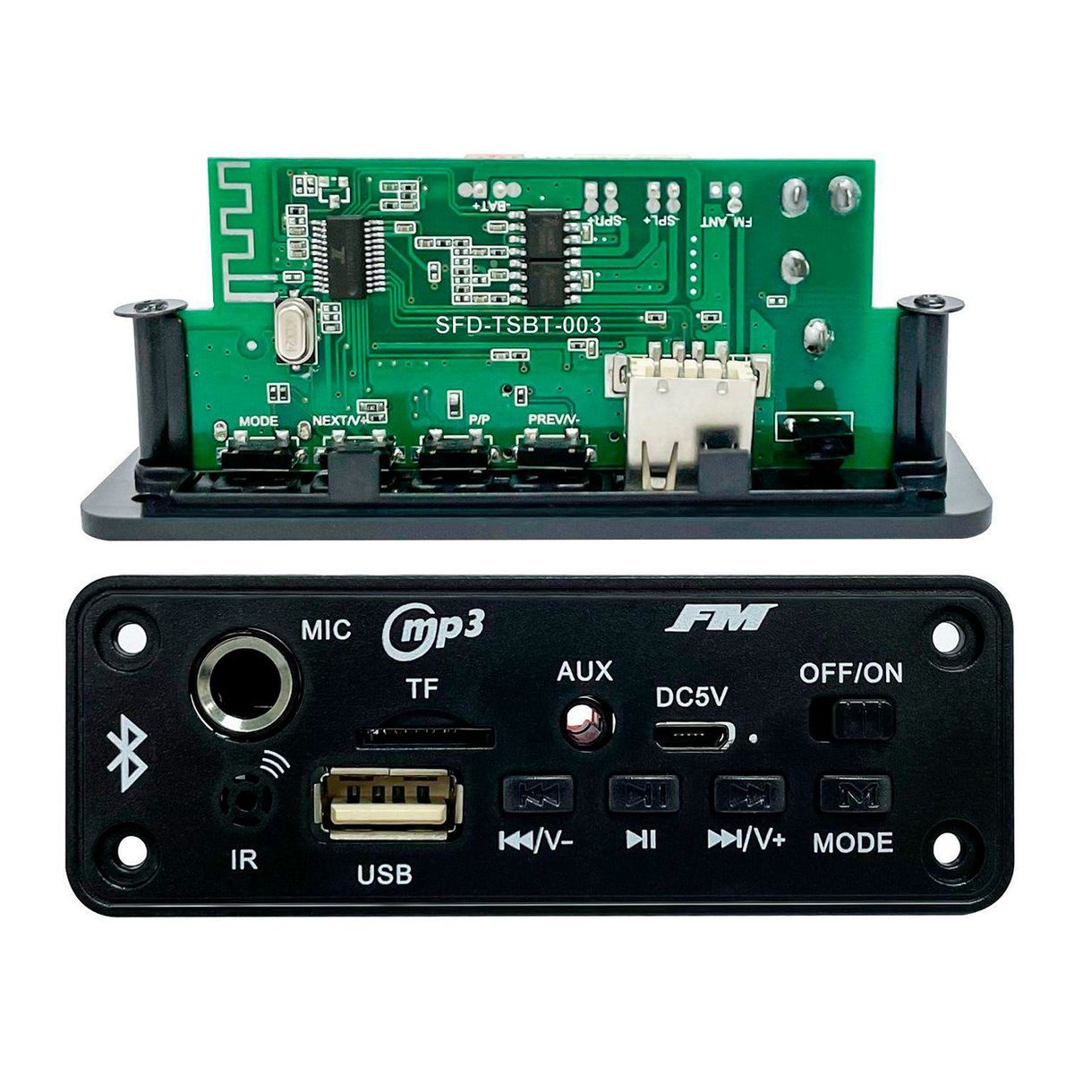 GENERICO - Panel Bluetooth Audio Digital Radio Fm Función Karaoke
