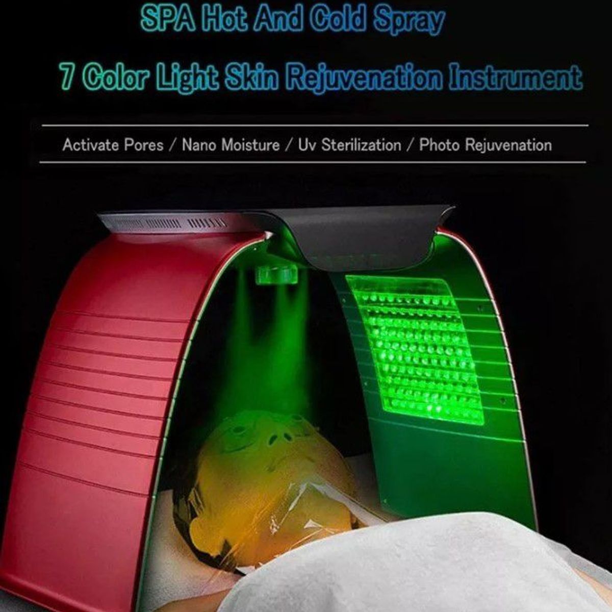 GENERICO - Arco led con fototerapia y vaporizador en ozono