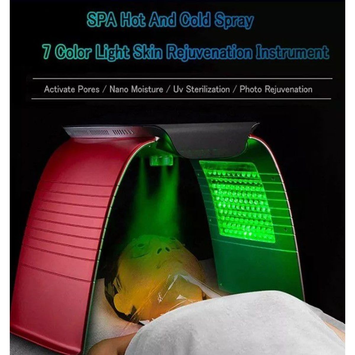 GENERICO - Arco led con fototerapia y vaporizador en ozono