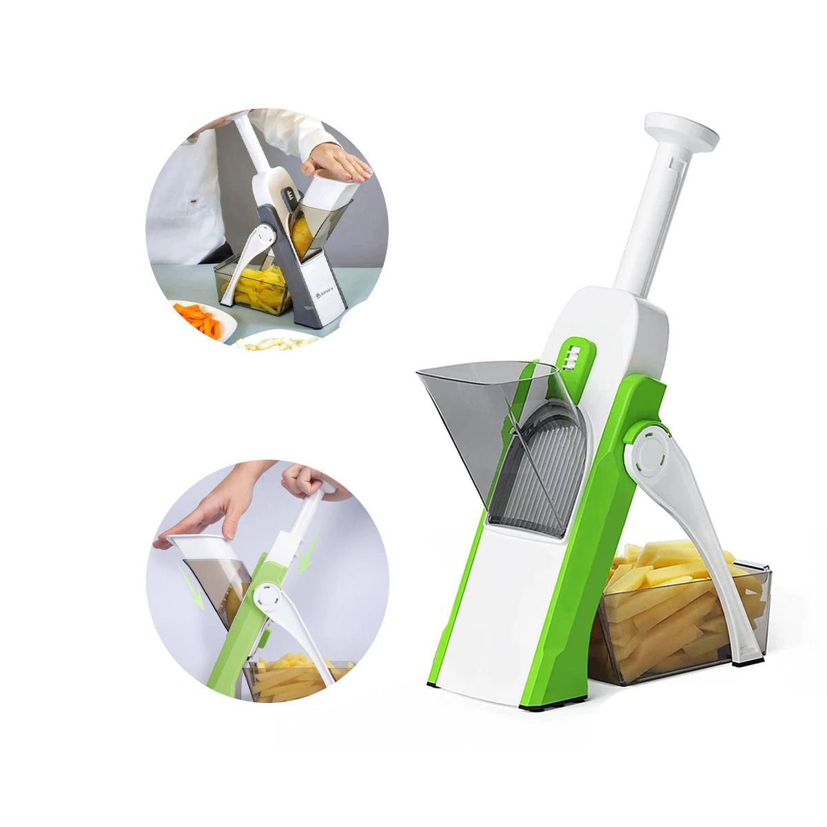 GENERICO - Cortador Rebanador Rallador Frutas Verduras Multifuncional