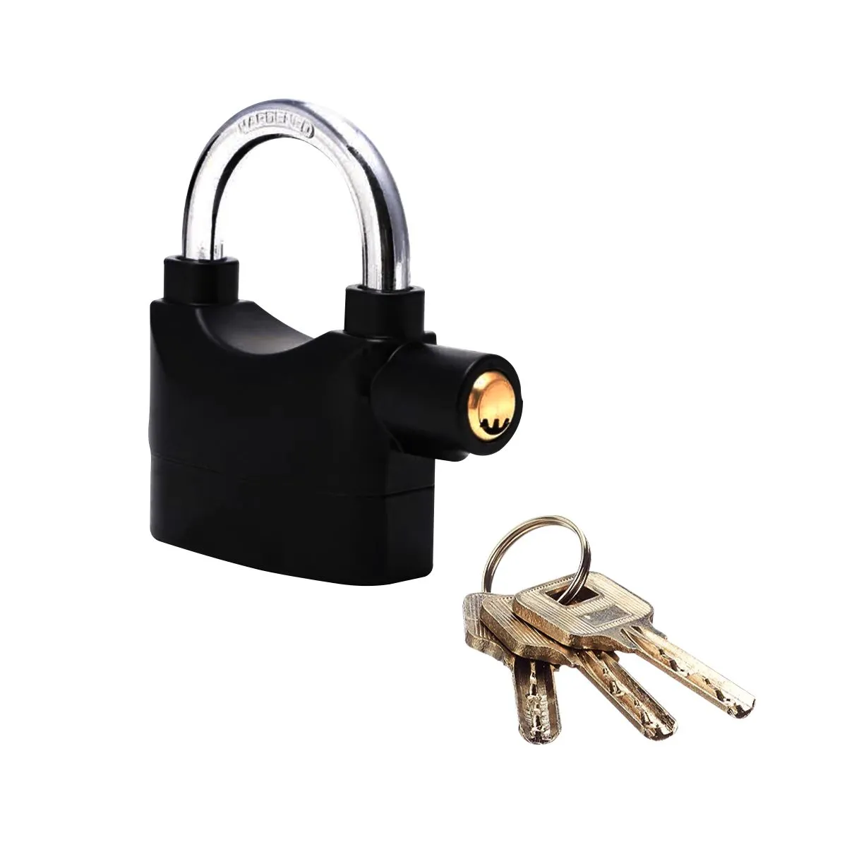 GENERICO - Candado Pesado Con Alarma Sensor Inteligente